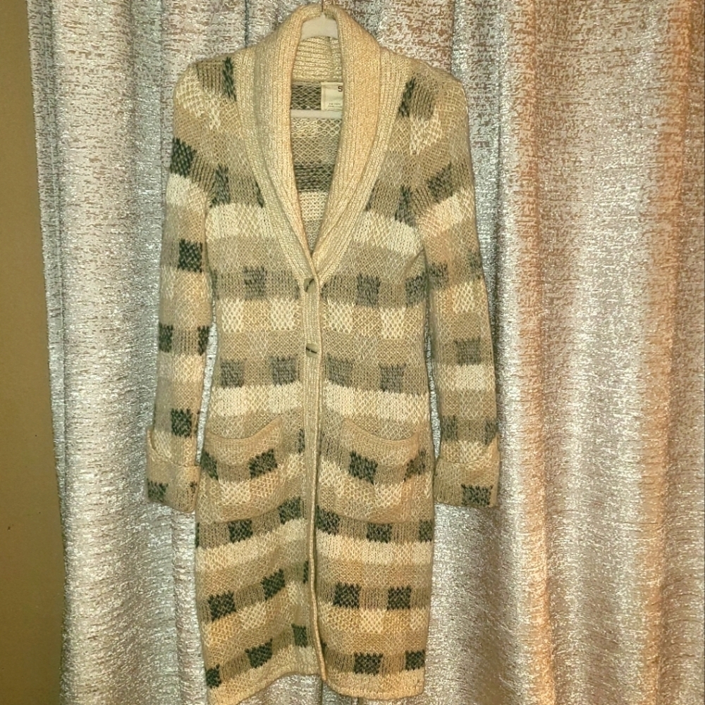 Anthropologie long cardigan sweater Small